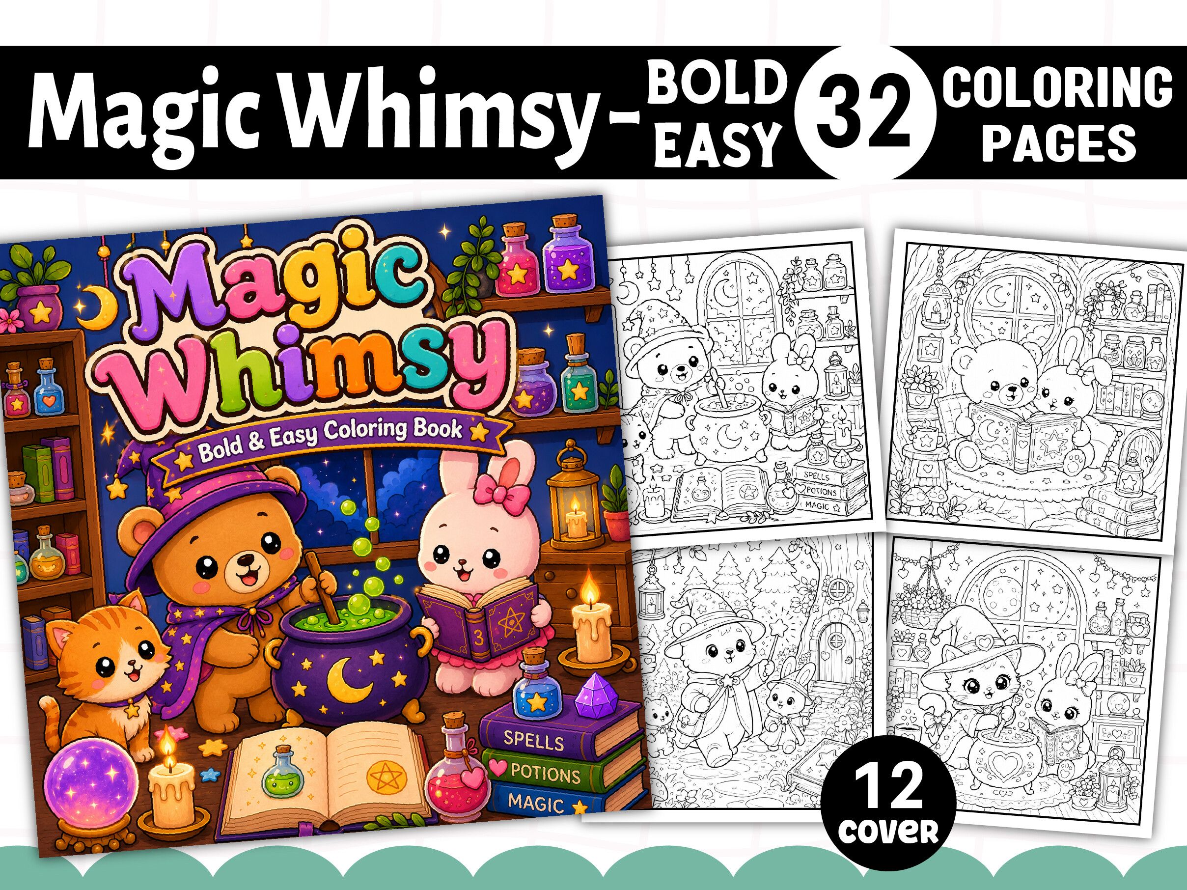 Magic Whimsy Magical Coloring Book