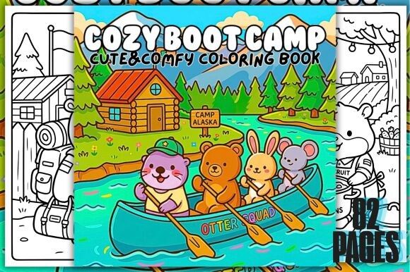 Cozy Boot Camp Cute&Comfy Coloring Book
