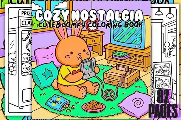 Cozy Nostalgia Cute&Comfy Coloring Book